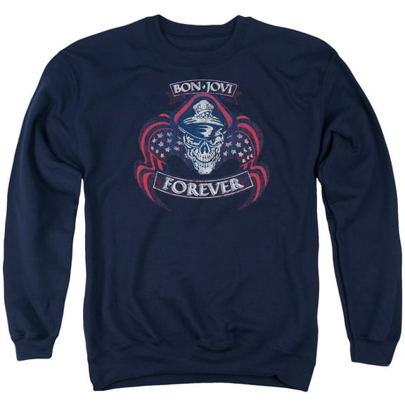 Bon Jovi - Forever Skull - Crewneck Sweatshirt - Small