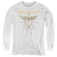 thumbnail image 1 of Bon Jovi Greatest Hits Youth Long Sleeve T-Shirt Tee White, 1 of 1