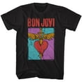 thumbnail image 1 of Bon Jovi Heart And Dagger Black Adult T-Shirt 6Xl, 1 of 2