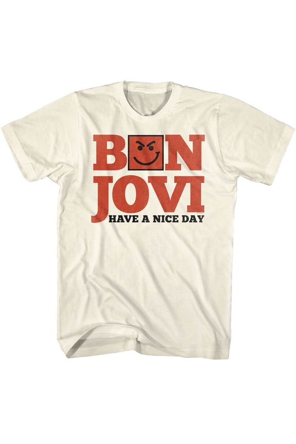 Bon Jovi Have A Nice Day Natural Adult T-Shirt