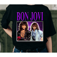 thumbnail image 1 of Bon Jovi Homage T-Shirt, Rock Band Shirt, Singer Jon Bon Jovi Shirt, Bon Jovi Band Shirt, Rock Music Lover Shirt, Bon Jovi Shirt For Fans, 1 of 2