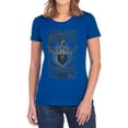 thumbnail image 1 of Bon Jovi Keep The Faith Women's T Shirt, Royal, Small, 1 of 6