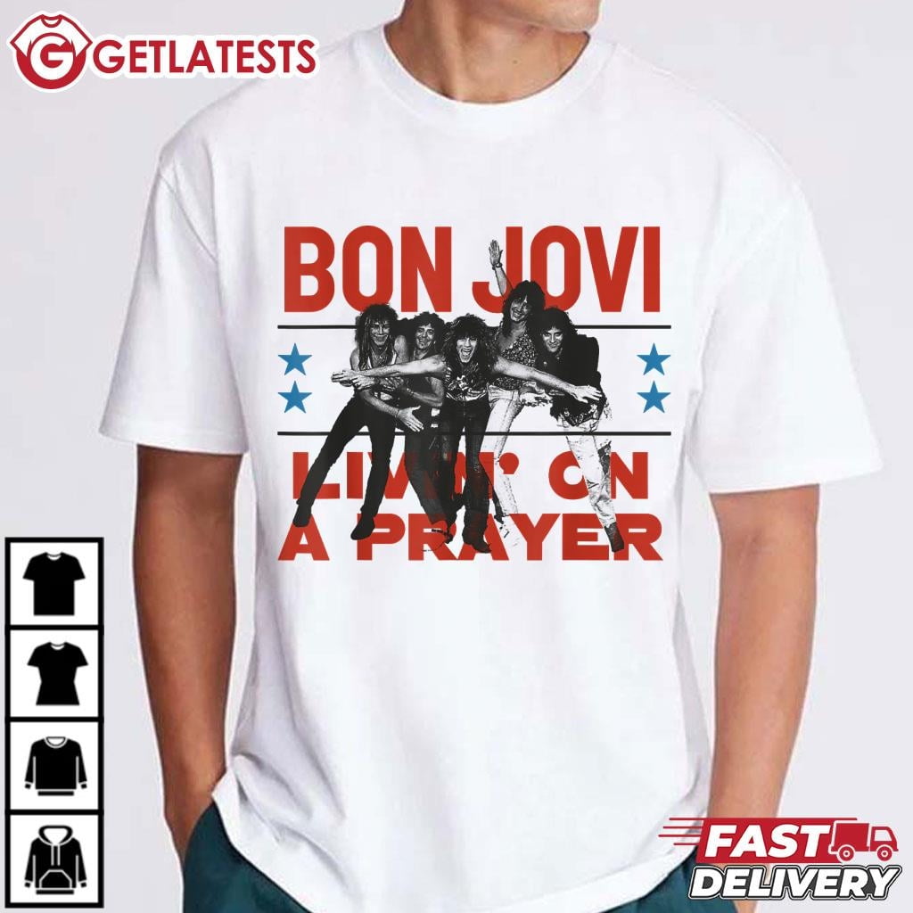 Bon Jovi Livin' On A Prayer T-Shirt - Walmart.com