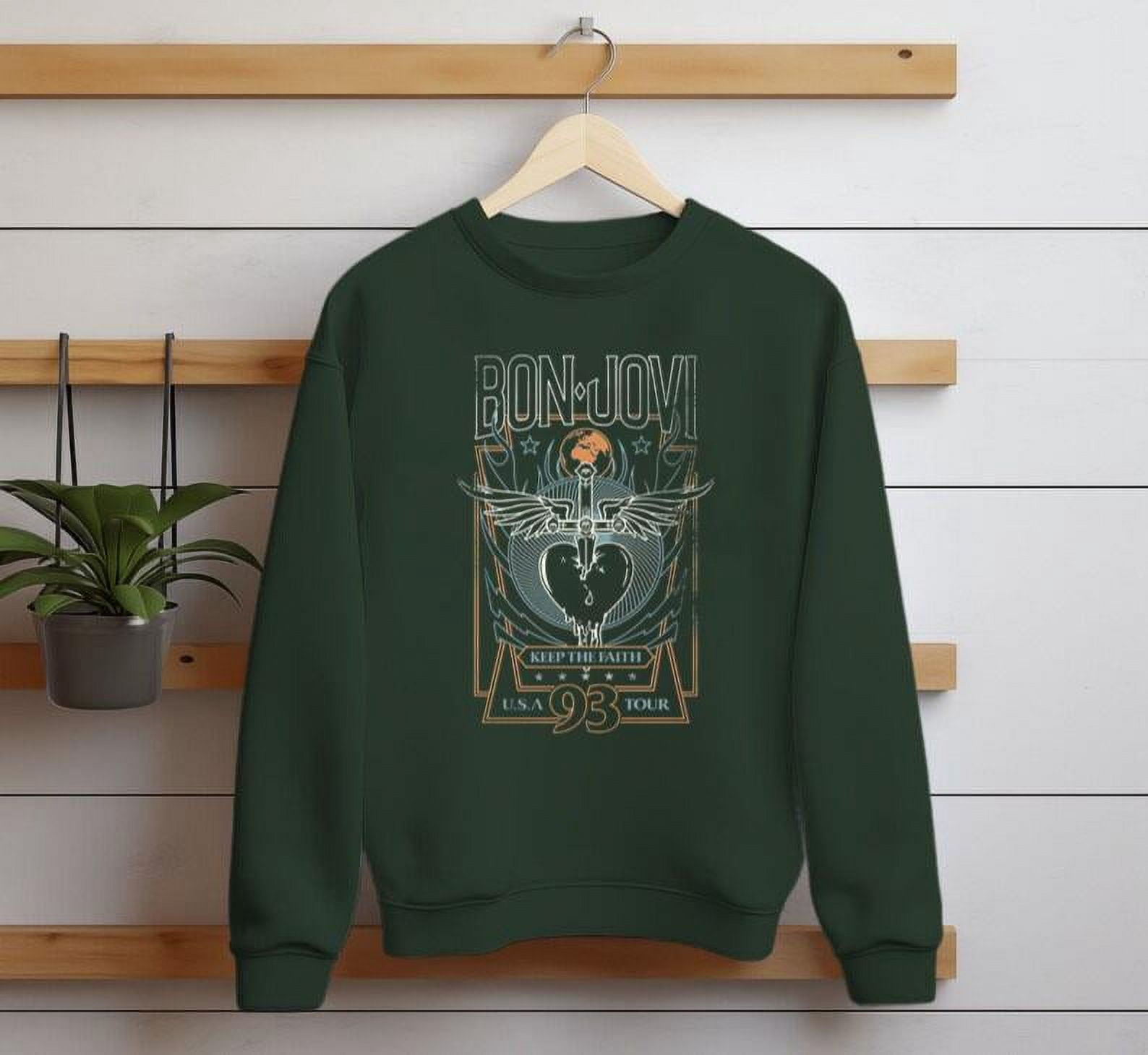 Bon Jovi Men S T Shirt Keep The Faith Usa Tour 1993 Tee Vintage Rock