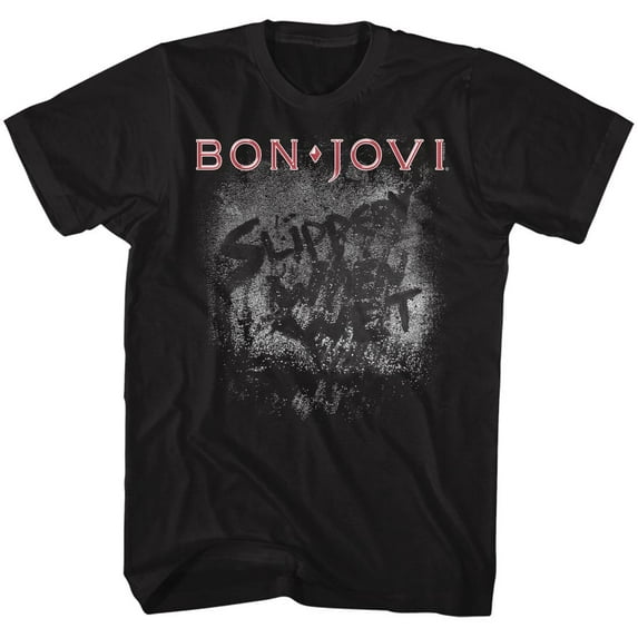 Bon Jovi More Slippery Licensed Adult T Shirt