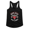 thumbnail image 1 of Bon Jovi Nj38 Black Women's Slim Fit Racerback Tank Top L, 1 of 2