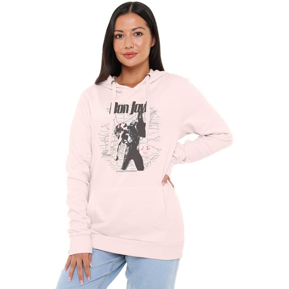 Bon Jovi On Map Women's Hoodie