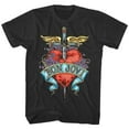 Bon Jovi Pierced Heart Tattoo Men's T shirt Rock Band Tour Merch