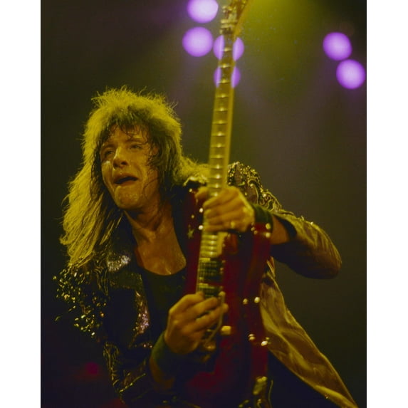 Bon Jovi Richie Sambora 1980's On Stage Playing Guitar 24X36 Classic Hollywood Poster