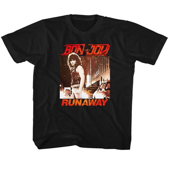 Bon Jovi Runaway Black Children's T-Shirt