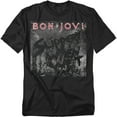 thumbnail image 1 of Bon Jovi T-Shirt Slippery Cover Unisex Graphic Tee For Men & Women, 1 of 7
