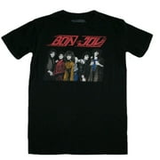 Bon Jovi Slippery When Wet Retro Concert Tour 1987 Men's T-Shirt (Medium)