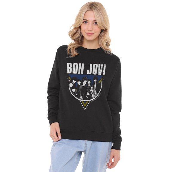Bon Jovi Vintage Triangle Women's Crew Sweatshirt