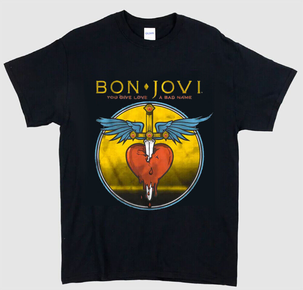Bon Jovi You Give Love A Bad Name TShirt Rock Band Album Tour Music