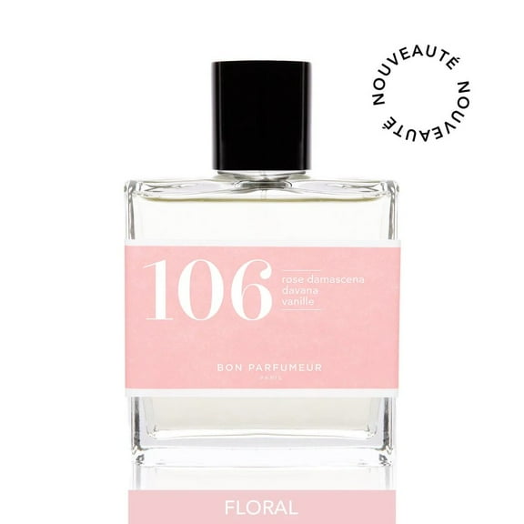 Bon Parfumeur Eau de Parfum 106 with Damascena Rose, Davana and Vanilla, 30ml