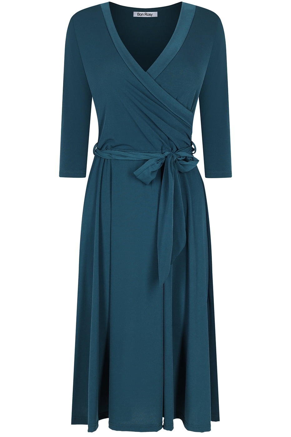 green emerald velvet dress Kiyonna - Whimsy Wrap Dress - Hunter Green