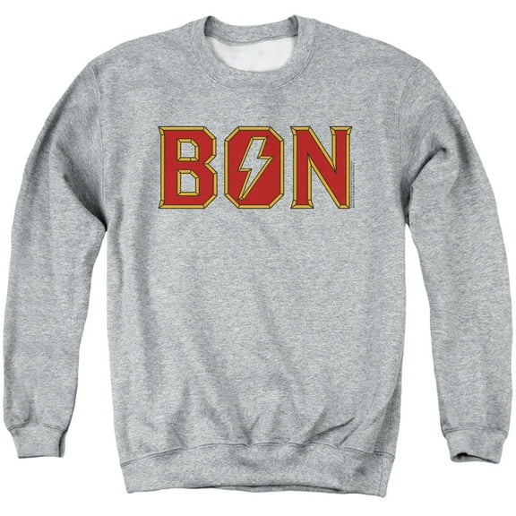 Bon Scott Bon Unisex Adult Crewneck Sweatshirt, Bon, X-Large