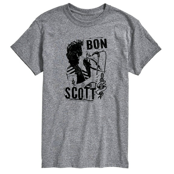 Bon Scott - Portrait Zine - Men's Short Sleeve Graphic T-Shirt