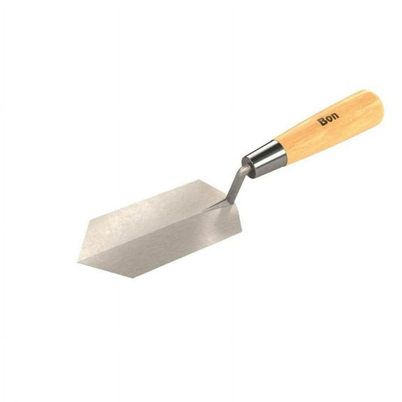 Bon Tool 11-997 Diamond Detail Point Trowel 5-inch X 1-1/2-inch Wood Handle
