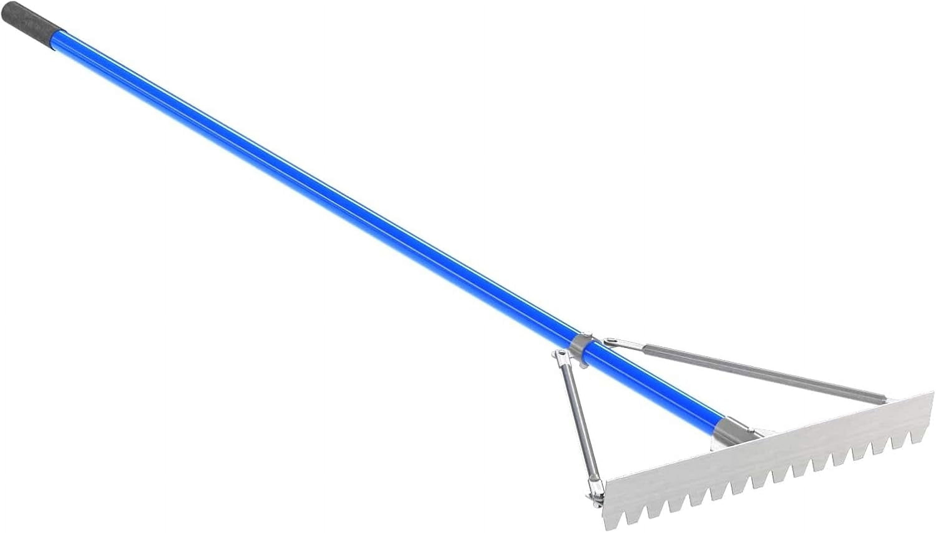 Bon Tool 12-230 24-Inch Aluminum Asphalt Lute Rake with 6-Feet Handle ...