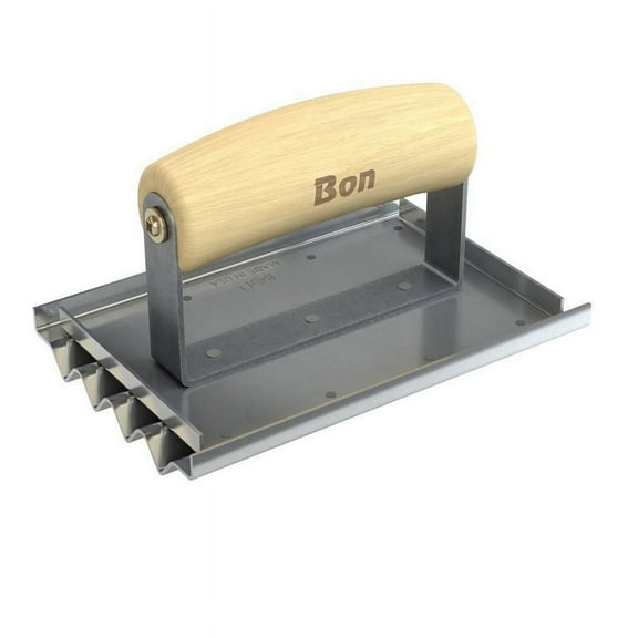 Bon Tool 12-476 Safety Step Groover - 6" X 4" With Wood Wave Handle