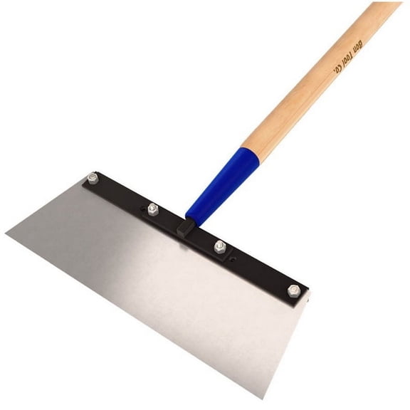 Bon Tool 15-362 Deluxe Floor Scraper - 18" Steel Angle Cut Blade - 60" Wood Handle