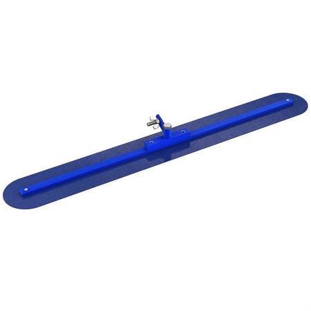 Bon Tool 82-348 Blue Steel Fresno Trowel - Round End 48" X 5" With Swivel All Angle Bracket