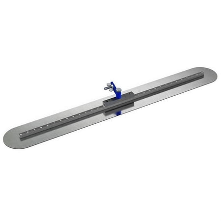 Bon Tool 82-501 Spring Steel Fresno Trowel - Round End 30" X 5" With Swivel All Angle Bracket