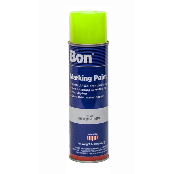 Bon Tool 84-791 Marking Paint - Fluorescent Green - 20 Oz (12/Pkg)