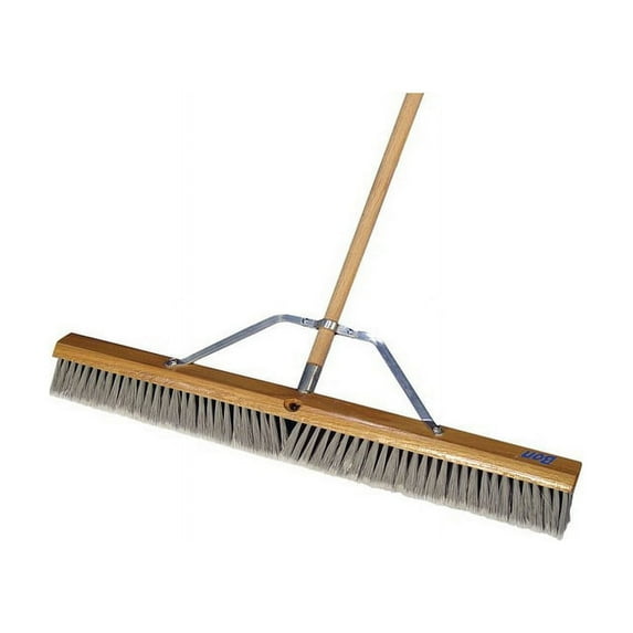 Bon Tool 84-811 Heavy Duty Silver Tip Flagged Broom - 30" With 5' Wood Handle