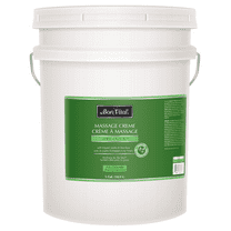 Bon Vital' Organica Organic Massage Creme, 5 Gallon, Organic Jojoba Oil, Non-Greasy, Hypoallergenic, Cream For Sensitive Skin, Massage Therapy & Muscle Relaxation, Spa Quality