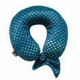 thumbnail image 1 of Bon Voyage Mermaid Tail Memory Foam Travel Neck Pillow Green, 1 of 4