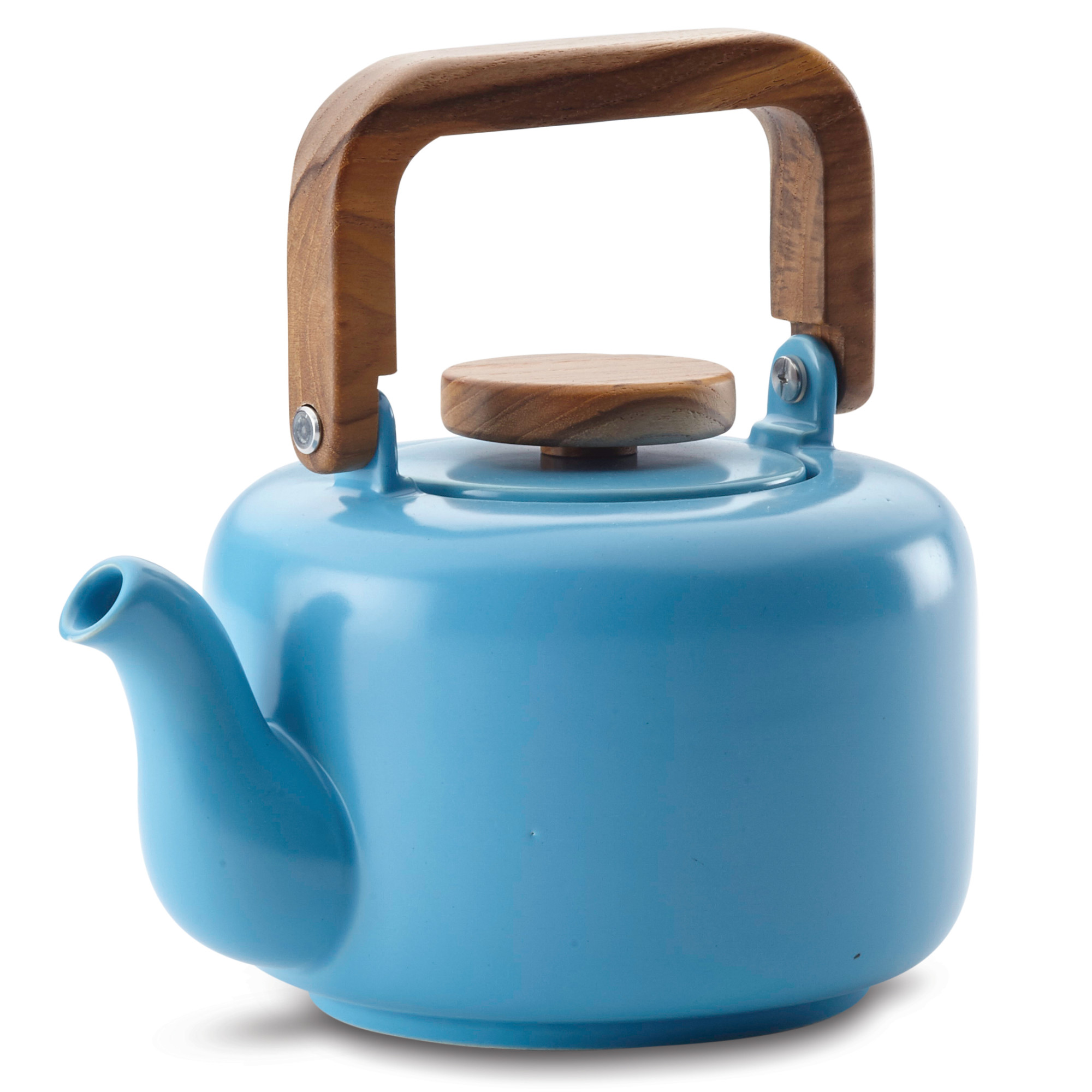 BonJour Ceramic Coffee and Tea 4-Cup Ceramic Teapot with Infuser, Aqua - image 1 of 7