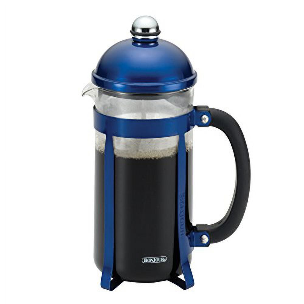 BonJour Coffee 8 Cup French Press in Blue