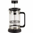 thumbnail image 1 of BonJour Coffee Borosilicate Glass French Press with Coaster & Scoop, 33.8-Ounce, Riviera, Black, 1 of 5