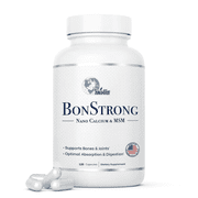 BonStrong Nano Calcium | Cellular Absorption | Bone Support | Precise Dosage | 120 Capsules, 1-Month Supply