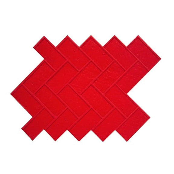 BonWay 12-876 26-Inch by 38-Inch Herringbone Brick Urethane Floppy Mat