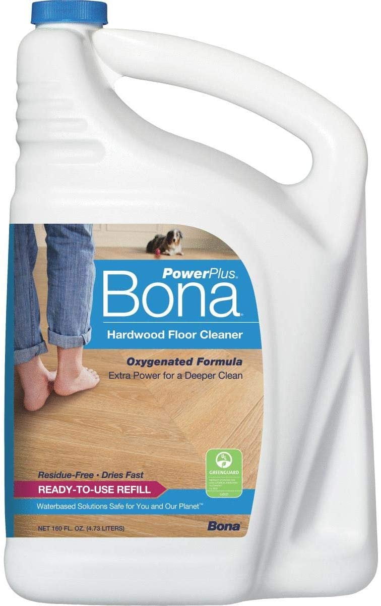 BonaKemi USA Power Plus Hardwood Floor Cleaner - Deep Cleaning - 160 Oz ...