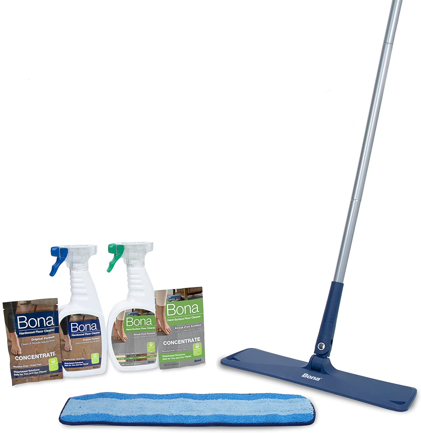 Bona HardSurface Floor Care Kit Includes Microfiber Mop, Microfiber
