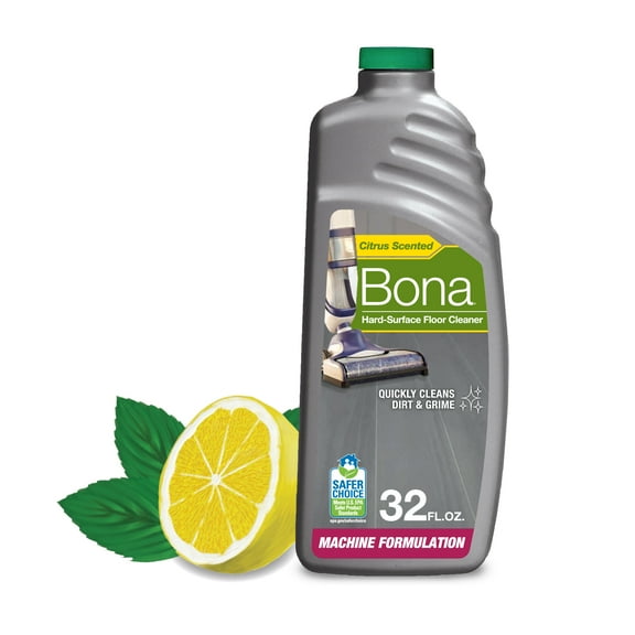 Bona Hard-Surface Floor Cleaner - Hard-Floor Cleaning Machine Formulation Lemon Mint scent 32 fl oz