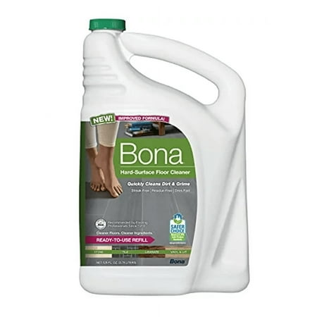 Bona Hard-Surface Floor Cleaner Refill - For Stone, Tile, Laminate, Vinyl - 128 Fl Oz — Household & Commercial Use, Effective Formula