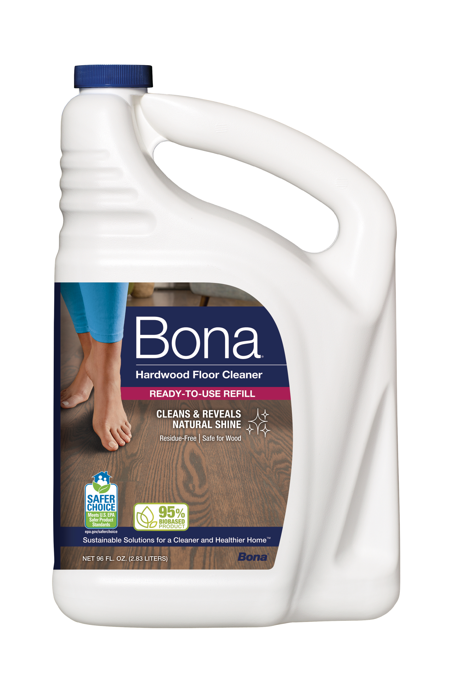 Bona Hardwood Floor Cleaner Refill, 96 fl oz - image 1 of 7