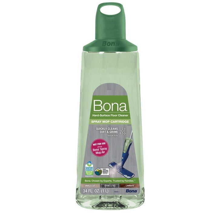 Bona Multi-Surface Floor Cleaner, for Stone Tile Laminate and Vinyl LVT/LVP 34 Fl Oz