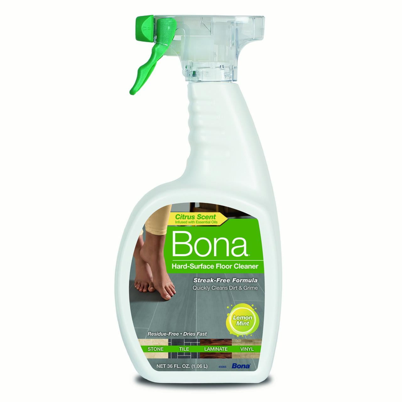 Bona Lemon Mint Scent Hard Surface Floor Cleaner Liquid 36 oz.