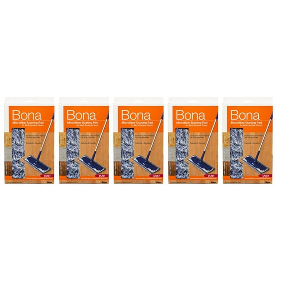 Bona Microfiber Dusting Pad 5 Count Pack Value Pkg