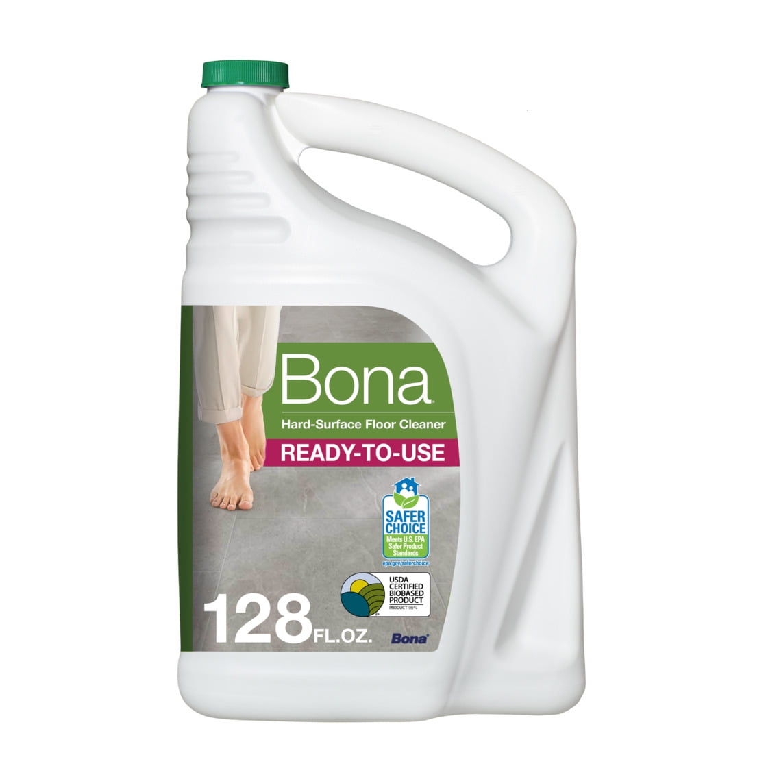Bona® Multi-Surface Floor Cleaner, for Stone Tile Laminate and Vinyl LVT/LVP Refill 128 Fl Oz