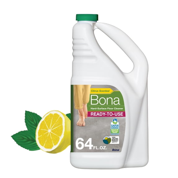 Bona® Hard-Surface Floor Cleaner with Lemon Mint Refill 64oz