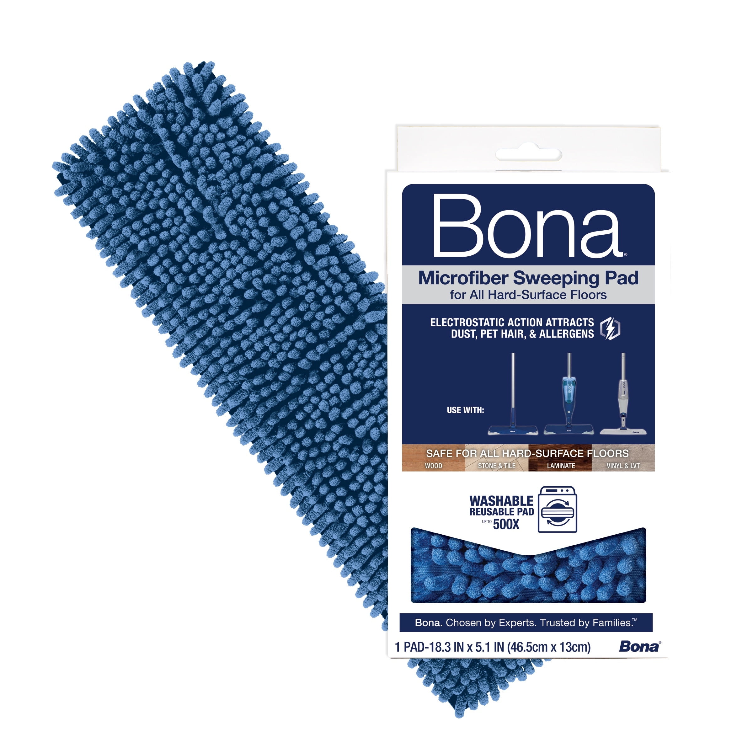 Bona Pet System, Microfiber Sweeping Pad, Electrostatic for Pet