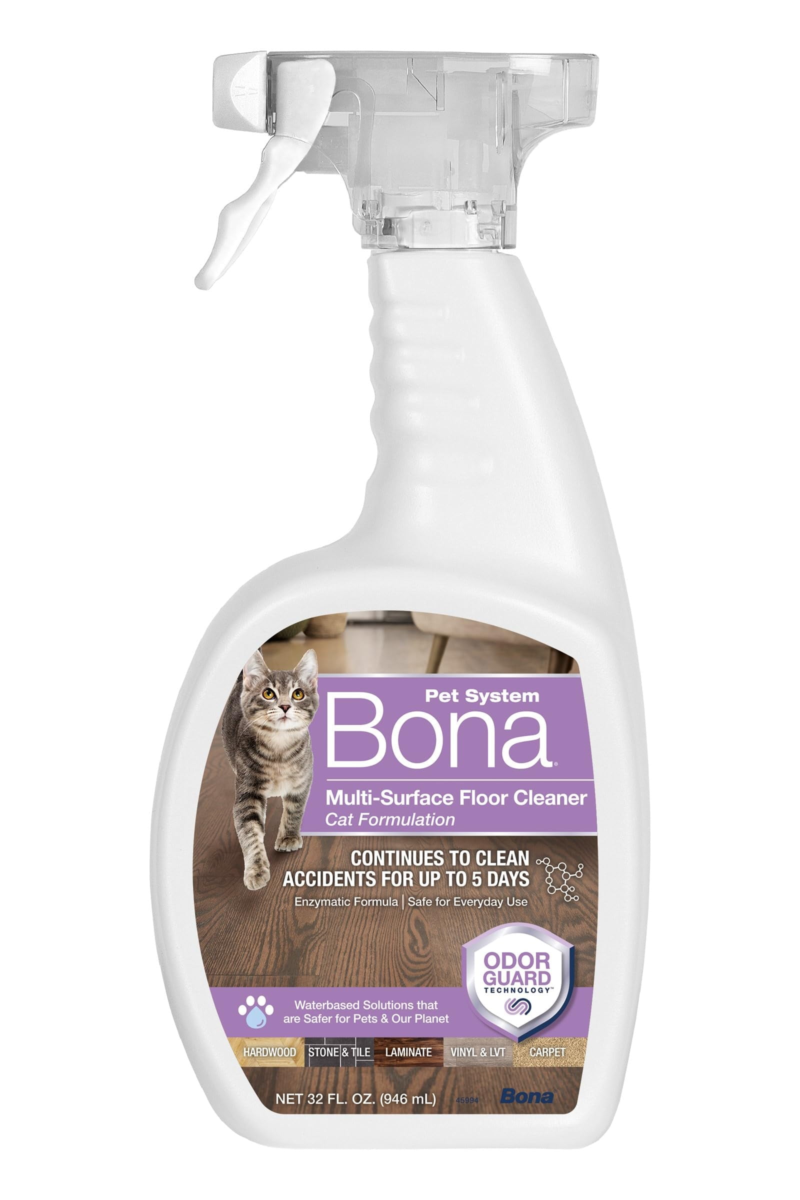 Bona Pet System MultiSurface Floor Cleaner, Cat Formulation 32 fl Oz