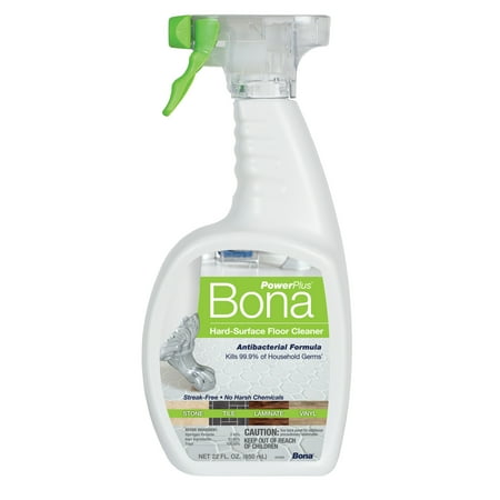 Bona PowerPlus Antibacterial Hard-Surface Floor Cleaner Spray, 22 fl oz